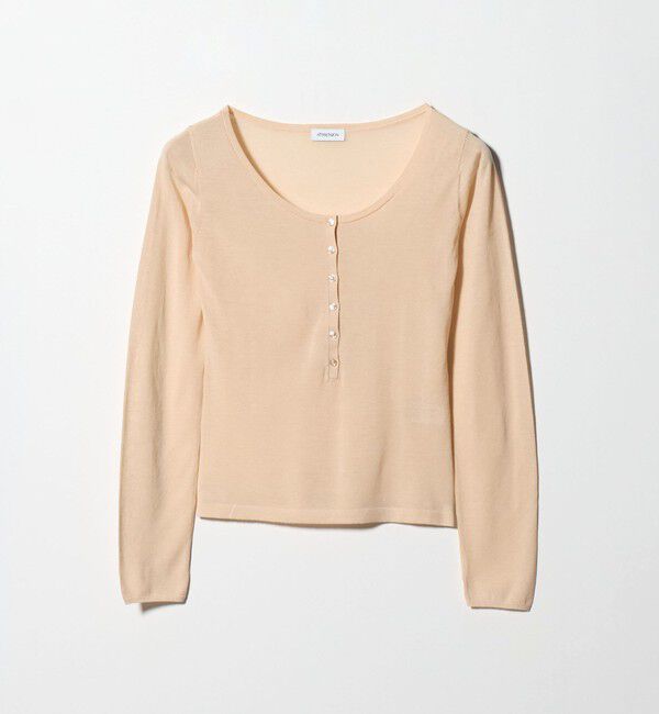 ATTISESSION「＜ATTISESSION＞ヘンリーネック プルオーバー トップス」|ニット・セーター|