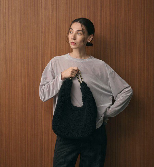 BEAUTY&YOUTH UNITED ARROWS「【一部別注】＜VIOLAd&rsquo;ORO＞ELMO ボア チェーン ショルダーバッグ」|ショルダー・メッセンジャー|