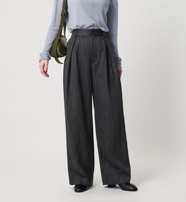 BEAUTY&YOUTH UNITED ARROWS「ツイードライク バックゴムワイドパンツ ウォッシャブル」|その他|DK.GRAY