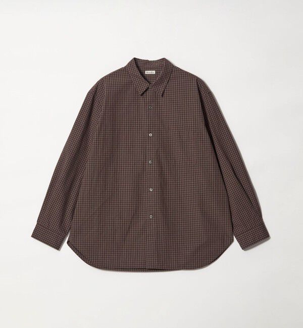 STEVEN ALAN「＜Steven Alan＞ ポプリン グラフチェック レギュラーカラー シャツ LOOSE」|シャツ・ブラウス|