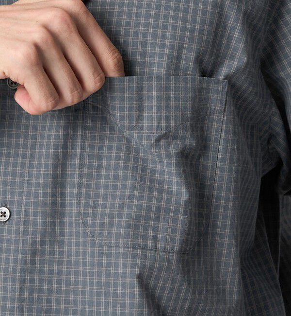 STEVEN ALAN「＜Steven Alan＞ ポプリン グラフチェック レギュラーカラー シャツ LOOSE」|シャツ・ブラウス|