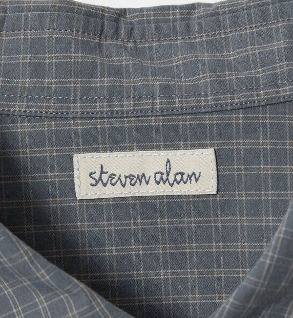 STEVEN ALAN「＜Steven Alan＞ ポプリン グラフチェック レギュラーカラー シャツ LOOSE」|シャツ・ブラウス|