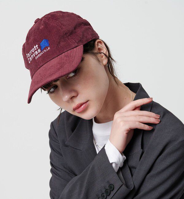 BEAUTY&YOUTH UNITED ARROWS「＜PARROTT CANVAS＞コーデュロイ パネル キャップ」|キャップ・キャスケット|WINE