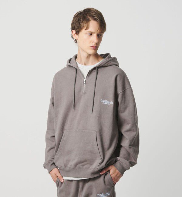 California General Store「＜CGS.＞オーガニックコットン ハーフジップ フーディ スウェット」|スウェット・ジャージ|
