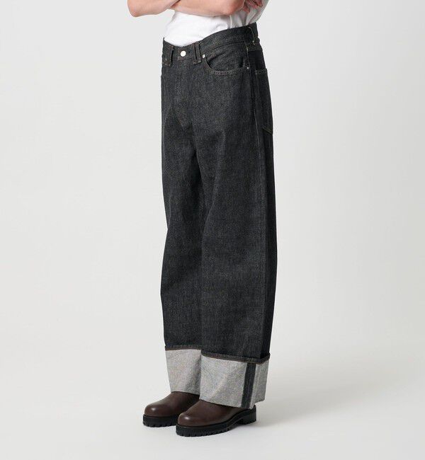 MONKEY TIME「デニム ロールアップ バギー パンツ」|チノ|