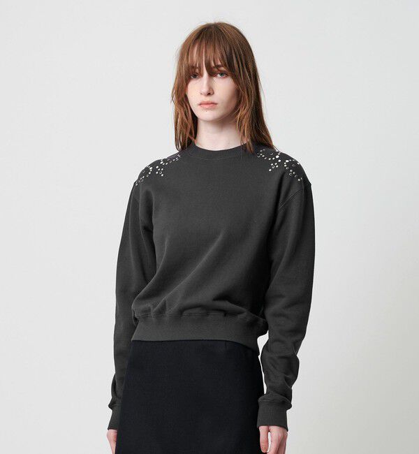 ATTISESSION「＜ATTISESSION＞スタッズライク スウェット」|スウェット・ジャージ|DK.GRAY