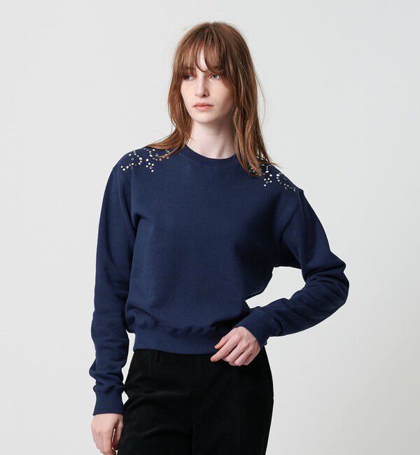 ATTISESSION「＜ATTISESSION＞スタッズライク スウェット」|スウェット・ジャージ|NAVY