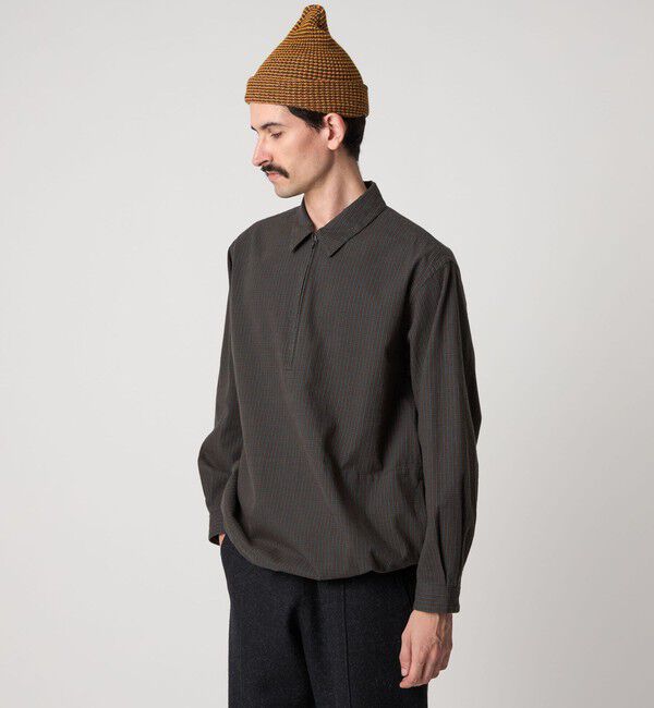 STEVEN ALAN「＜Steven Alan＞ チェック ジップ プルオーバー シャツ LOOSE」|シャツ・ブラウス|