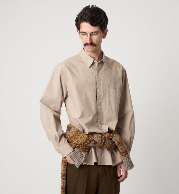 STEVEN ALAN「＜Steven Alan＞ ガーメントダイ ポプリン レギュラーカラー シャツ LOOSE」|シャツ・ブラウス|