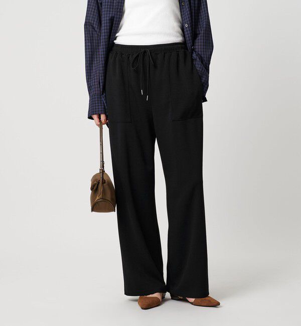 BEAUTY&YOUTH UNITED ARROWS「【WEB限定】エアリーポンチ イージーパンツ」|その他|BLACK