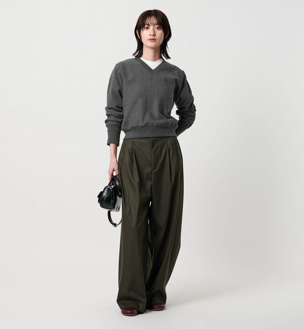 BEAUTY&YOUTH UNITED ARROWS「Vネックコンパクト スウェットプルオーバー」|スウェット・ジャージ|