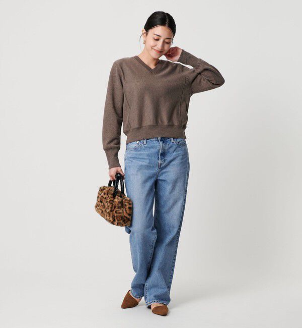 BEAUTY&YOUTH UNITED ARROWS「Vネックコンパクト スウェットプルオーバー」|スウェット・ジャージ|