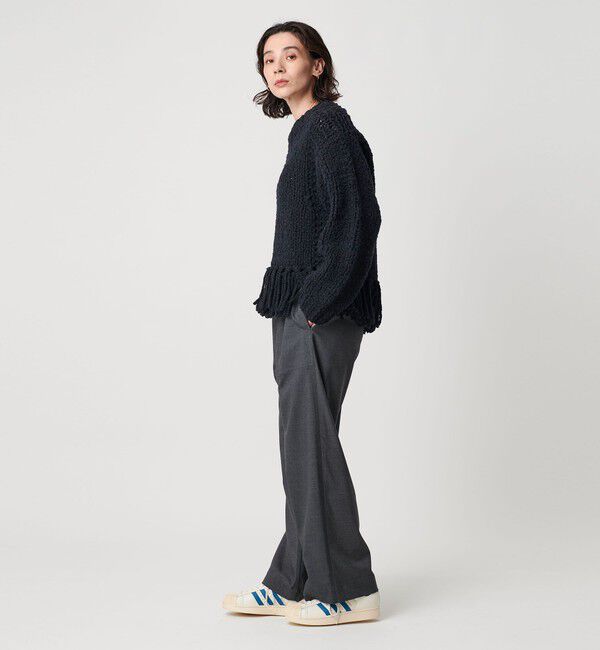 BEAUTY&YOUTH UNITED ARROWS「【別注】＜IRONING＞フリンジ ニットプルオーバー」|ニット・セーター|