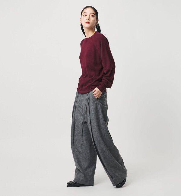 BEAUTY&YOUTH UNITED ARROWS「ウールフルニードル クルーネックプルオーバー」|ニット・セーター|