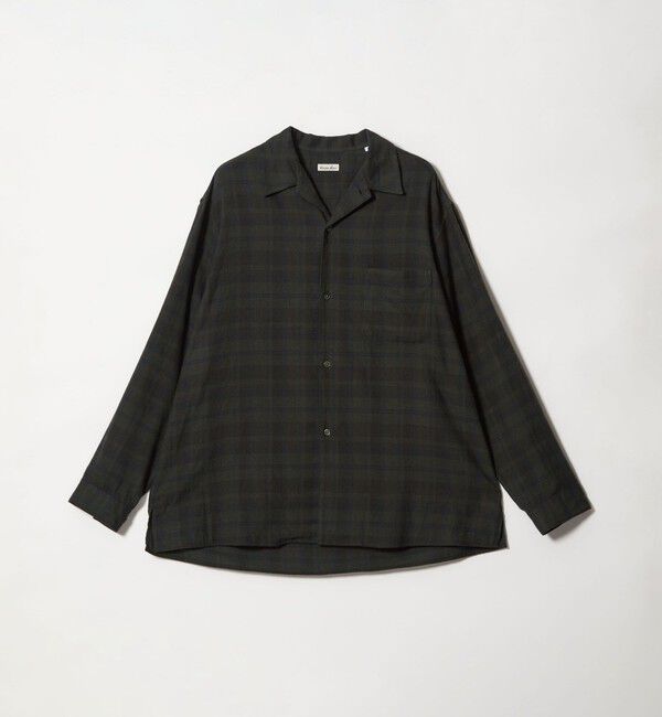 STEVEN ALAN「＜Steven Alan＞ ネル マドラスチェック オープンカラー シャツ BOX」|シャツ・ブラウス|