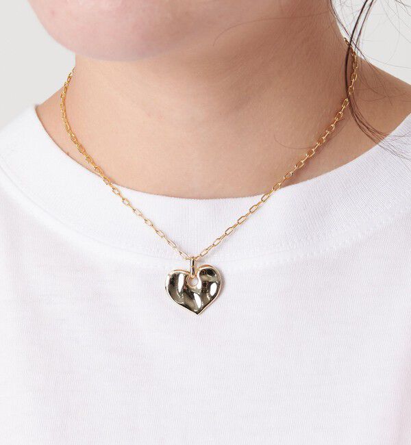 BEAUTY&YOUTH UNITED ARROWS「タタキ ハート ネックレス」|ネックレス|GOLD