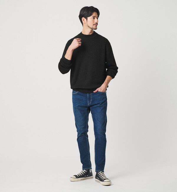 BEAUTY&YOUTH UNITED ARROWS「【WEB限定 WARDROBE SMART】マシーンウォッシャブル ウールミックス アゼ モックネック」|ニット・セーター|