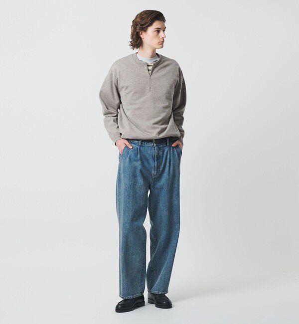 BEAUTY&YOUTH UNITED ARROWS「ハイブリッド ウール ジップ クルーネック ニット」|ニット・セーター|