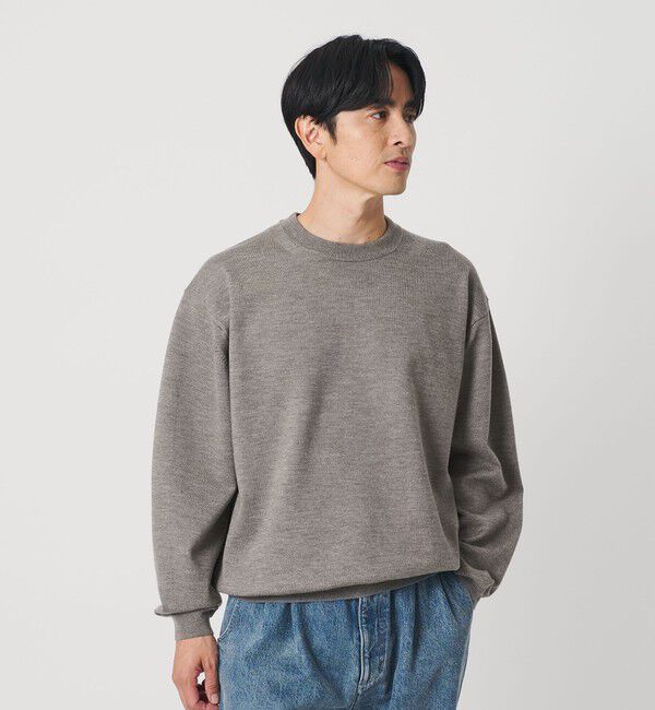 BEAUTY&YOUTH UNITED ARROWS「ハイブリッド ウール クルーネック ニット ウォッシャブル」|ニット・セーター|