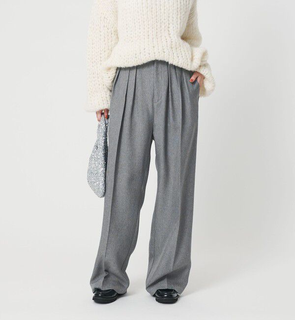 BEAUTY&YOUTH UNITED ARROWS「【WEB限定】ポリエステル タックワイドパンツ ウォッシャブル」|その他|LT.GRAY