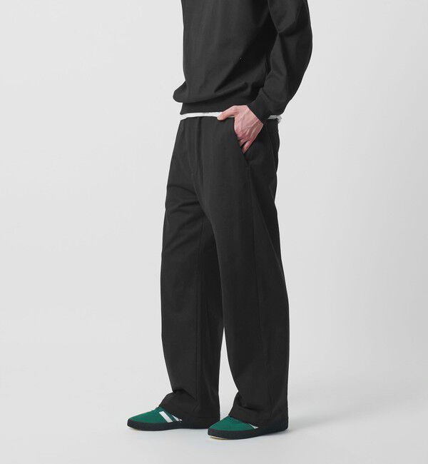 BEAUTY&YOUTH UNITED ARROWS「ヘビーガスコットン スウェット イージー パンツ NO.7」|チノ|BLACK