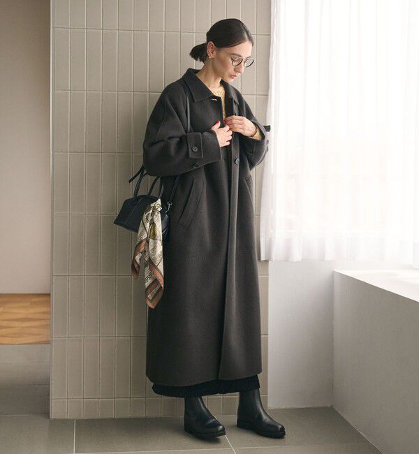 BEAUTY&YOUTH UNITED ARROWS「リバー ステンカラー ロングコート」|ステンカラーコート|