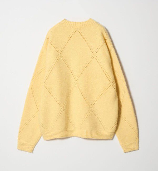 MONKEY TIME「モヘヤミックス ダイヤパターン クルーネック ニット」|ニット・セーター|