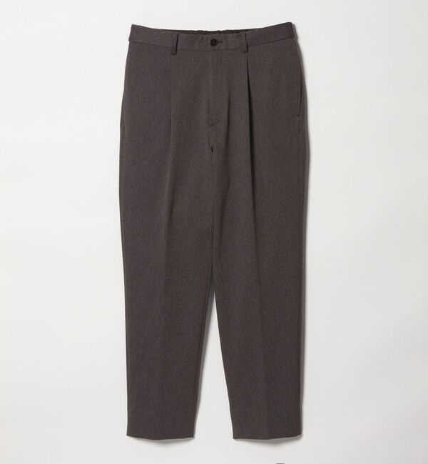 BEAUTY&YOUTH UNITED ARROWS「ツイル 1プリーツ テーパード パンツ NO.5 ヨコストレッチ」|チノ|