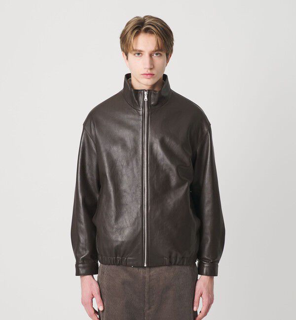BEAUTY&YOUTH UNITED ARROWS「セミベジタブル シープ レザー ブルゾン」|ブルゾン・スタジャン|