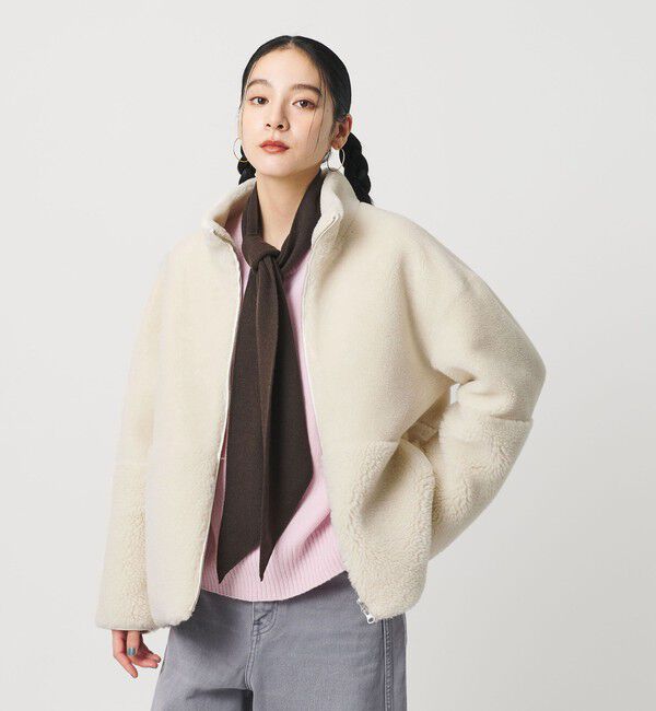 BEAUTY&YOUTH UNITED ARROWS「ボア スタンドカラー ジップブルゾン」|その他|