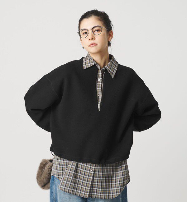 BEAUTY&YOUTH UNITED ARROWS「ダンボール ハーフジップ プルオーバー」|Tシャツ・カットソー|