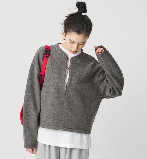 BEAUTY&YOUTH UNITED ARROWS「ダンボール ハーフジップ プルオーバー」|Tシャツ・カットソー|