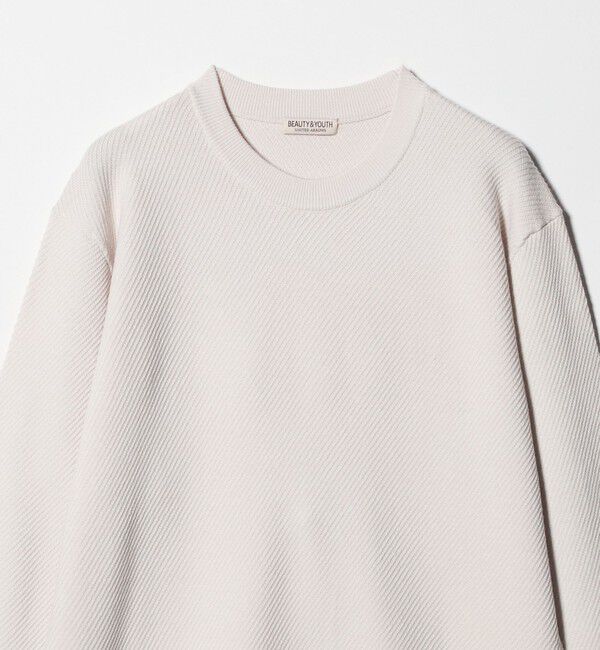 BEAUTY&YOUTH UNITED ARROWS「ウォッシャブルウール ツイル クルーネック ニット 手洗い可能」|ニット・セーター|