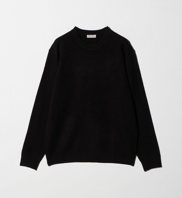 BEAUTY&YOUTH UNITED ARROWS「ウォッシャブルウール ツイル クルーネック ニット 手洗い可能」|ニット・セーター|