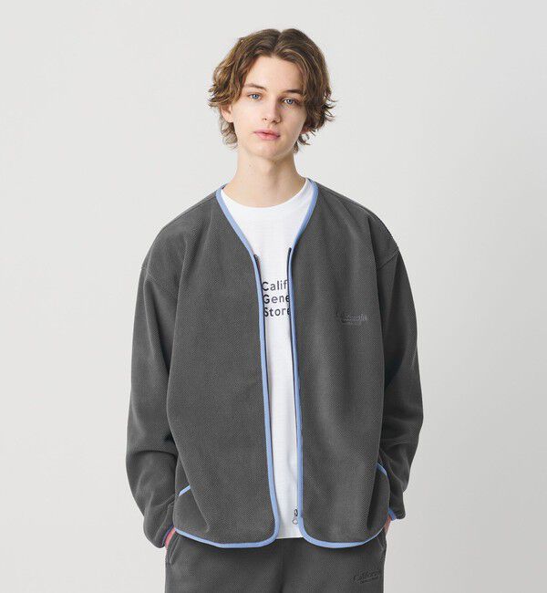 California General Store「＜CGS.＞ポップコーン フリース ジップ カーディガン」|カーディガン|MD.GRAY