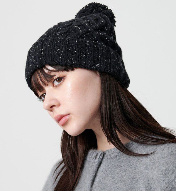 BEAUTY&YOUTH UNITED ARROWS「ネップ ポンポン ニットキャップ 2WAY」|ニット帽|