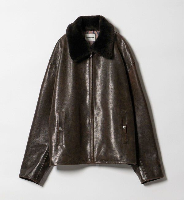 MONKEY TIME「ゴート ムートンカラー ジップ ジャケット」|その他|
