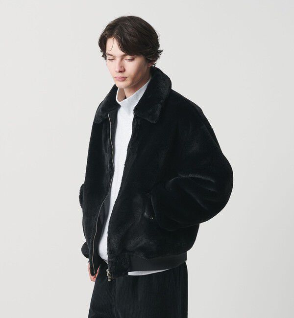 MONKEY TIME「ファーライク ミリタリー ブルゾン」|その他|