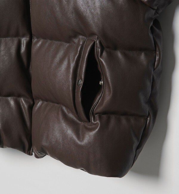 MONKEY TIME「レザーライク ダウン ジャケット」|その他|