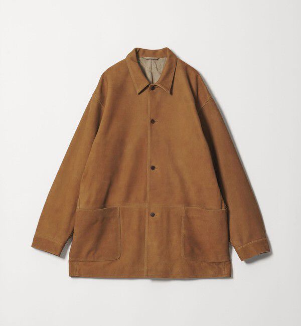 STEVEN ALAN「＜Steven Alan＞ ゴート スエード レザー カバーオール」|ブルゾン・スタジャン|MD.BROWN