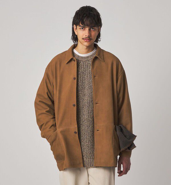 STEVEN ALAN「＜Steven Alan＞ ゴート スエード レザー カバーオール」|ブルゾン・スタジャン|