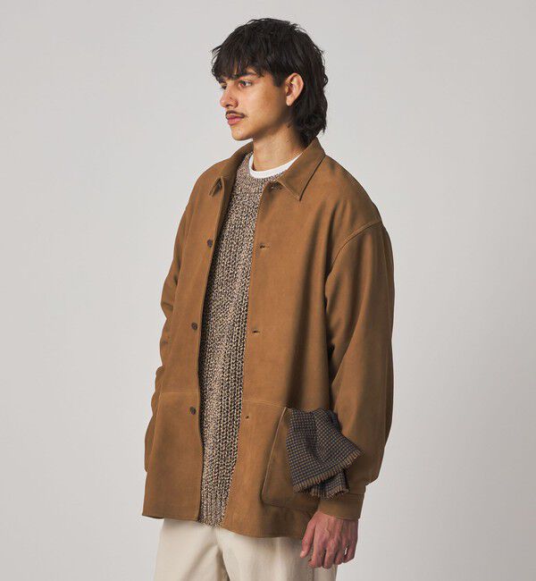 STEVEN ALAN「＜Steven Alan＞ ゴート スエード レザー カバーオール」|ブルゾン・スタジャン|