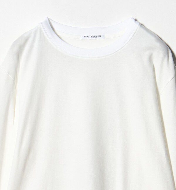 BEAUTY&YOUTH UNITED ARROWS「レースドッキング　ロングスリーブTシャツ」|Tシャツ・カットソー|
