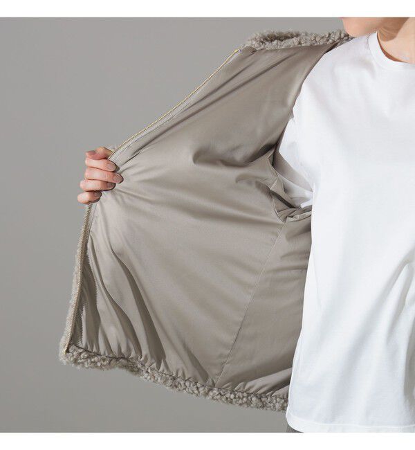 Demi-Luxe BEAMS 「【WEB限定】TATRAS / IPAMA ボア フードジャケット」|ブルゾン・スタジャン|