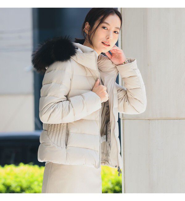 Demi-Luxe BEAMS 「TATRAS &times; Demi-Luxe BEAMS / 別注 KOSAVA セイル ファー ダウンジャケット」|ブルゾン・スタジャン|