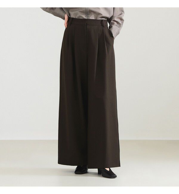 Demi-Luxe BEAMS 「ポプリン 2タックパンツ」|チノ|BITTER BROWN