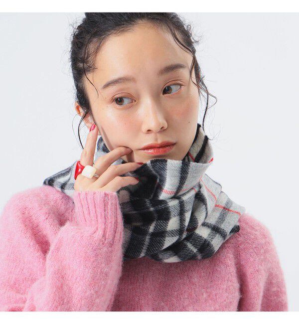 BEAMSBOY「HIGHLAND TWEEDS / チェック ストール 小」|マフラー|GREY_THOMPSON