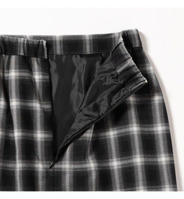 Ray BEAMS 「チェック シャーリング タイトスカート」|タイト|