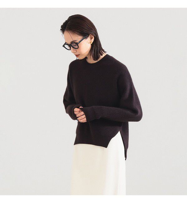 Demi-Luxe BEAMS 「【別注】BATONER / カシミヤフォックス クルーネック ニット」|ニット・セーター|