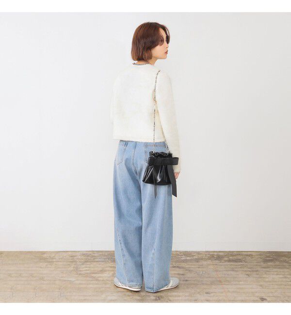 Ray BEAMS 「【別注】FRED PERRY / Fluffy Crewneck Knit Cardigan」|カーディガン|